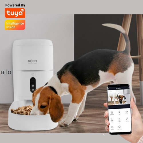 Imagen 2 de 9 de Kit Alimentador Mascotas+cámara Wifi Seguimiento Automático