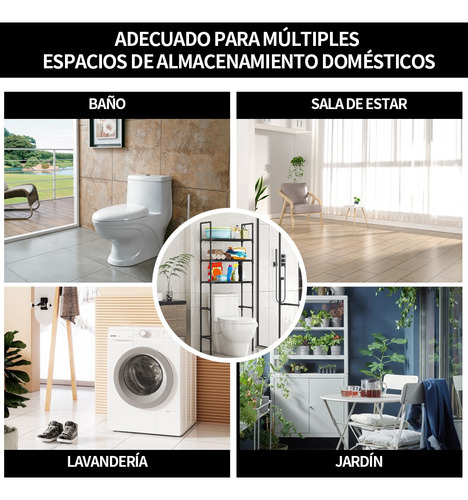 Mueble Organizador Baño Rack Estante De Baño Sobre Inodoro