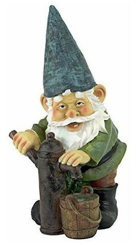 Design Toscano Garden Gnome Statue Bomba De Agua Pete Garden