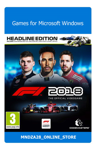 F1 2018 Juego Para Pc Digital Original