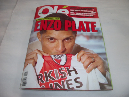 Revista Ole Enzo Plate * El Hincha Que Cumplio El Sueño * (Usado)