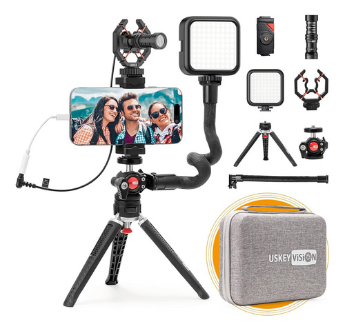 Uskeyvision Kit De Videovlogging Para Teléfono Inteligente /