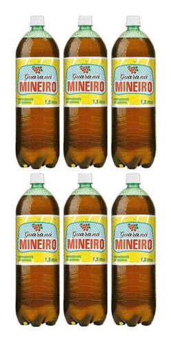 Fardo De Refrigerante Guaraná Mineiro 6 Garrafas 1,5 Litros