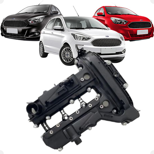 Tampa Cabeçote Ford Ka 1.0 Flex 2018 Ate 2021 Com Junta