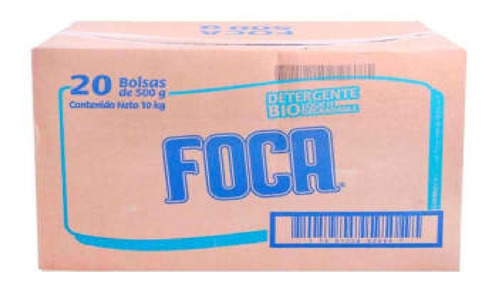 Detergente En Polvo Foca 20 Pzas De 500 G Msi