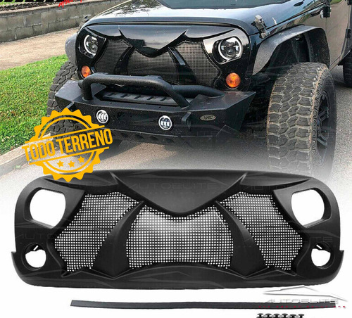 Imagen 5 de 9 de Parrilla Angry Jeep Wrangler Jl 2019 2020 2021 Enojado Cobra