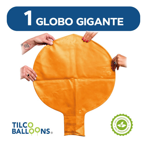 Globo Gigante Color Naranja 100 Pulgadas (1pza)