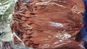 20 Borlas Metalizadas De Seda 7cm Plateado Dorado Y Mas