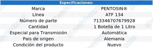Aceite De Transmision Sl320 L6 3.2l 96-97 Atf 134 1 Lt