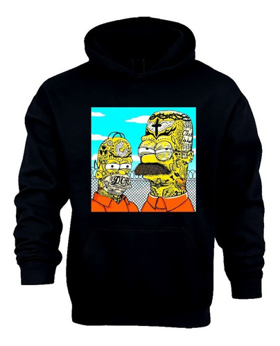 Sudadera #143 Homero Simpson Y Ned Flanders 