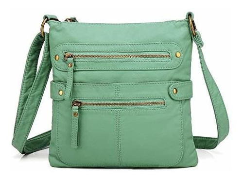 Scarleton Casual Double Zipper Crossbody