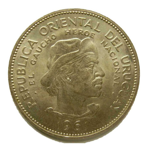 Tp Moneda De $10.- Gaucho De Plata 1961 En Impecable Estado.