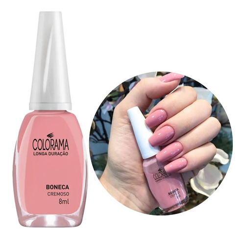 Esmalte Colorama Boneca Cremoso Longa Duração Cor Rosa