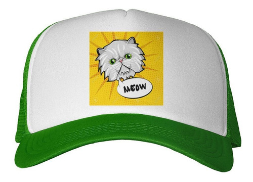 Gorra Gato Cabeza Meow Pop Art