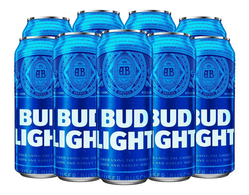 Cerveza Clara American Lager Bud Light 12 Latones De 710 Ml.