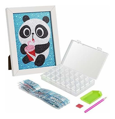 Easy 5d Panda Kit De Pintura De Diamante Para Niños Pr...