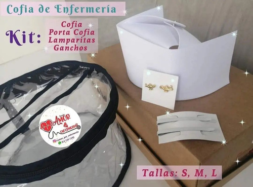 Kit Cofia De Enfermería Toca Enfe - Unidad a $49000