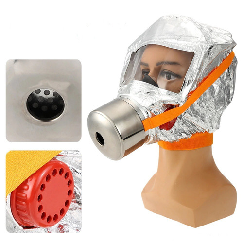 Kit 04 Máscara De Fuga Emerg. Proteção Contra Gás E Fumaça