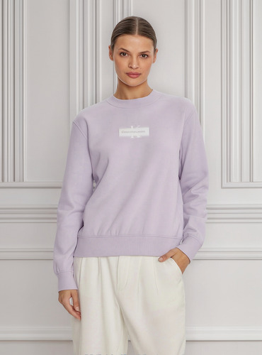 Polerón Faded Monologo Morado Calvin Klein