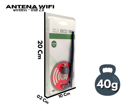 Antena Wifi Internet Para Computador Al-c818
