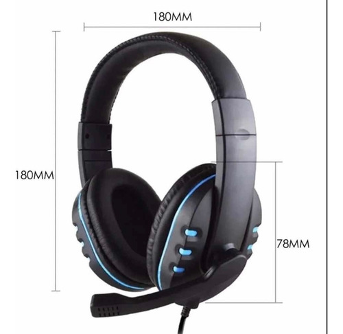 Audífonos Gamer B21 Komc Usb Color Azul Y Rojo