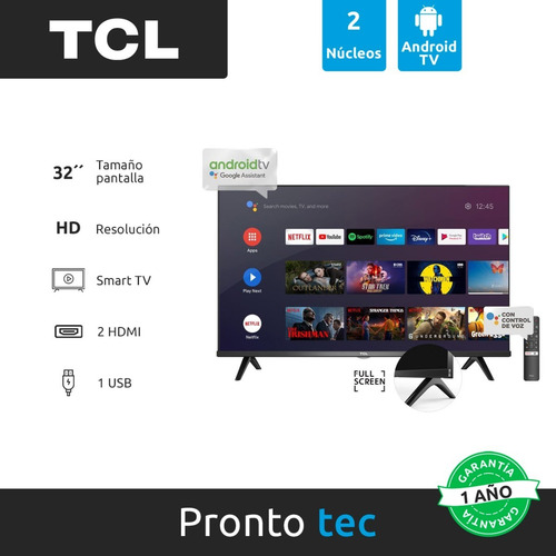 Smart Tv Tcl 32 Hd 32s61e Android Tv