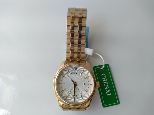 Relógio Masculino Original Dourado Casual A Pronta Entrega