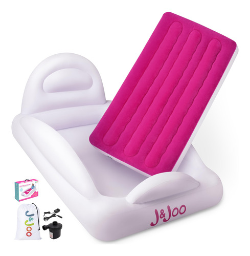 J&joo Cama Inflable De Viaje Para Ninos Pequenos Con Paracho