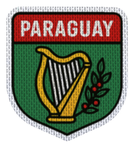 Parche 7,5cm Fshd Emblema Bandera Paraguay Modelo 04 Emblema Bandera Paraguay Modelo 04
