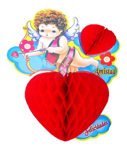 Decoración Corazón Ángelito 20 Piezas 