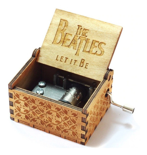 Caja Musical The Beatles Madera Tema Let It Be Cafe