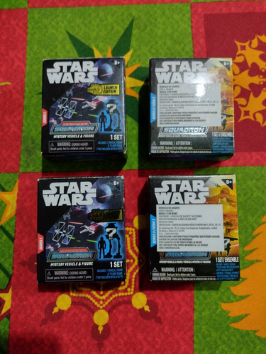 4 Mistery Box Microgalaxy Squadron Star Wars Serie 1 Y 2