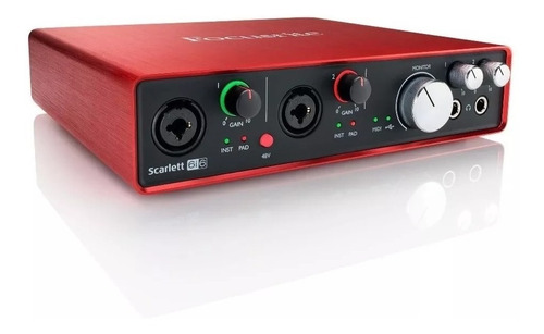 Focusrite Scarlett 6i6 Placa De Sonido Usb 2.0 Midi
