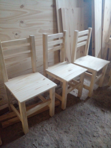 Silla Pino Bar Reforzada