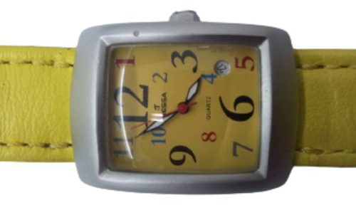 Reloj Tressa Reloj Amarillo Con Calendario 18