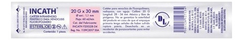 Incath 20 G X 30 Mm Punzocat 50 Unidades 1.1mm