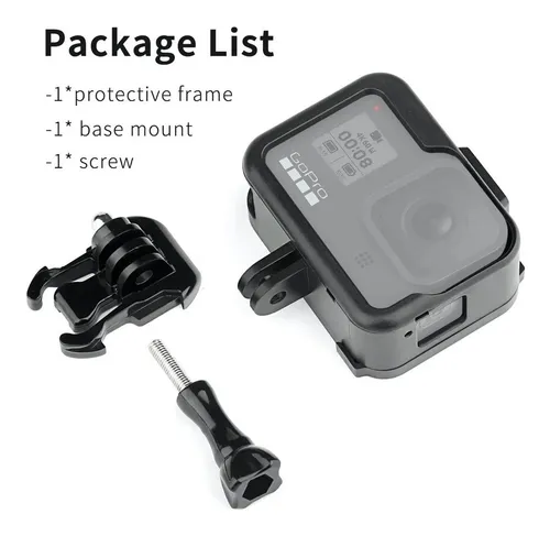 Combo Marco Frame + Pack Vidrios Para Gopro Hero 8 Black