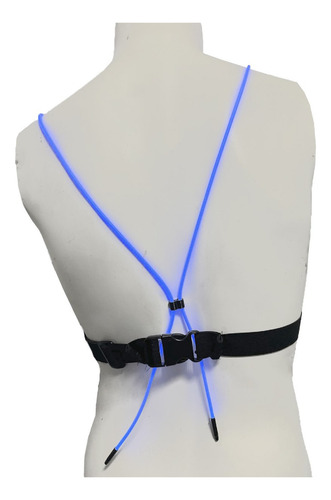 Riñonera Iluminación Usb Sunfibre Ciclismo Running Trekking Color Azul