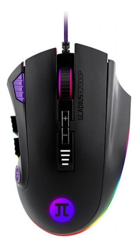 Mouse Gammer Primus Gladius 32000p 12 Botones Negro