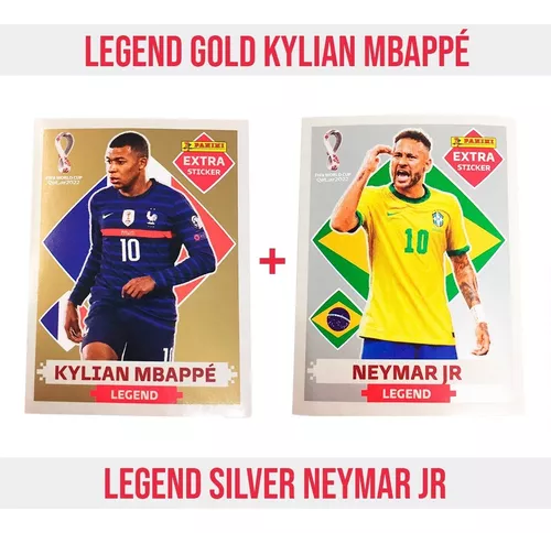 Comprar Figurinha Copa Qatar 22 Mbappé Legend Prata Original