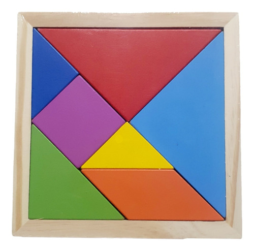 Juego Tangram En Madera 20*20 Cms *10 Unidades