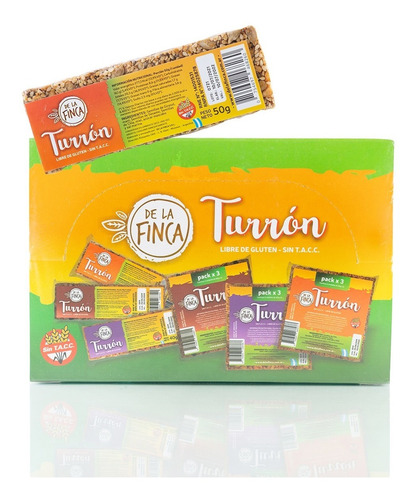 Imagen 1 de 4 de Turrón De Semillas De La Finca X 20 - Sin Tacc - Tradicional