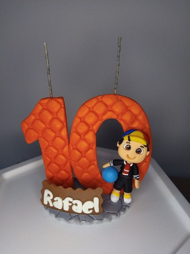 Vela Laranja Kiko Do Chaves - Número De Aniversário
