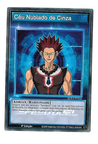 Yu-gi-oh Céu Nublado De Cinza Adrian - Comum Speed Duel Fret