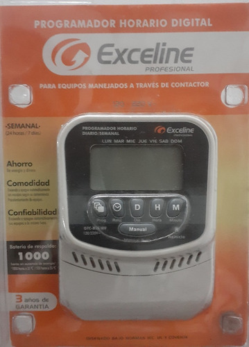 Programador Horario Digital Marca Exceline 120v / 220v