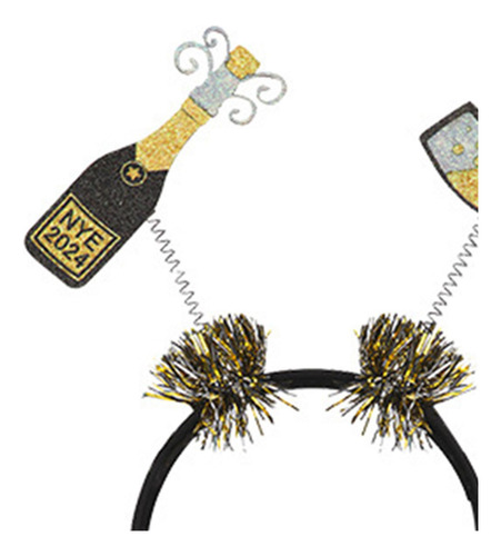 Diadema De Feliz Año Nuevo 2024, Diademas Para Halloween,