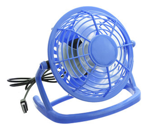 Hevirgo Ventilador Usb Ruido Ligero 4 Aspa Azul 1 Unidad