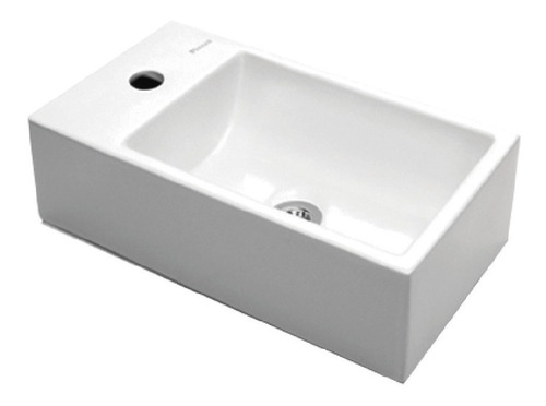 Imagen 1 de 10 de Bacha Apoyo Toillete Rectangular Baño Chica Loza Monocomando