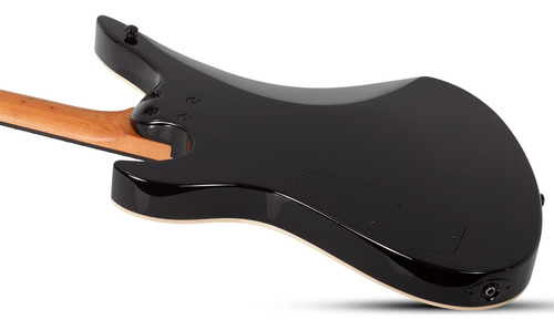 Guitarra elétrica Schecter Avenger Standard Charcoal Satin, cor azul petróleo, material de escala, jacarandá, orientação à mão direita