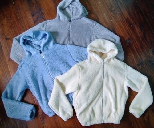 Campera Puffer Mujer Peluche Corderito Bifas Moda Dama